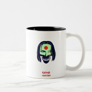 Suicide Squad   Katana Head Icon Två-Tonad Mugg