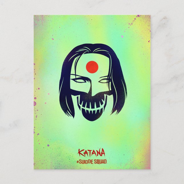 Suicide Squad | Katana Head Icon Vykort (Framsida)