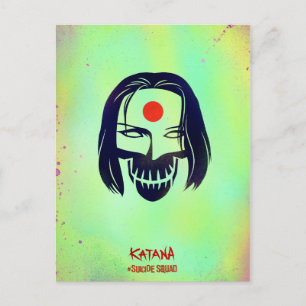 Suicide Squad   Katana Head Icon Vykort