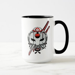 Suicide Squad Katana Mask & Swords Tattoo Art Mugg