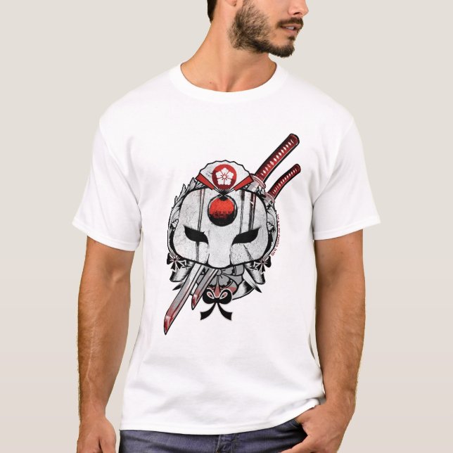 Suicide Squad | Katana Mask & Swords Tattoo Art Tee (Framsida)