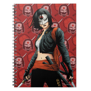 Suicide Squad Katana Tecknad Bok Art Anteckningsbok