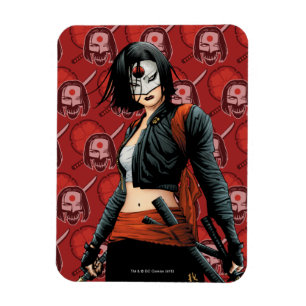 Suicide Squad Katana Tecknad Bok Art Magnet