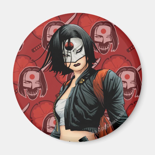 Suicide Squad | Katana Tecknad Bok Art Magnet (Framsidan)