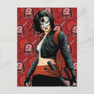 Suicide Squad Katana Tecknad Bok Art Vykort