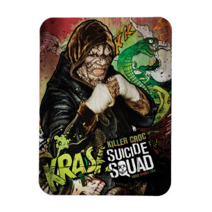 Suicide Squad Killer Croc Character Graffiti Magnet