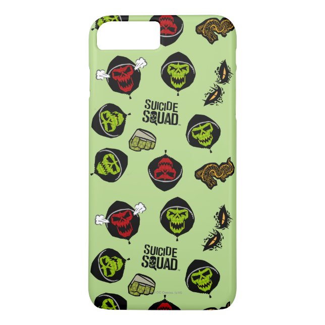 Suicide Squad | Killer Croc Emoji Mönster Case-Mate iPhone Skal (Baksida)