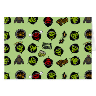 Suicide Squad | Killer Croc Emoji Mönster Hälsningskort