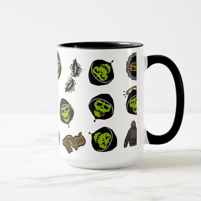 Suicide Squad | Killer Croc Emoji Mönster Mugg (Höger)