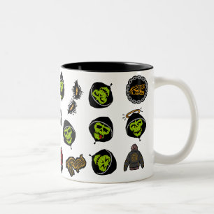 Suicide Squad Killer Croc Emoji Mönster Två-Tonad Mugg