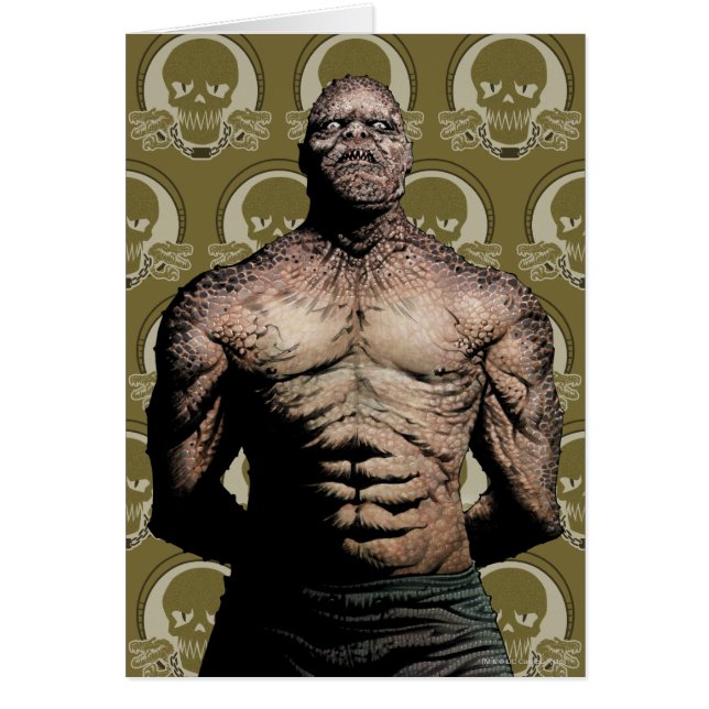 Suicide Squad | Killer Croc Tecknad Bok Art Hälsningskort (Framsidan)