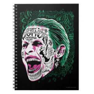 Suicide Squad Laugher Joker Head Sketch Anteckningsbok Med Spiral