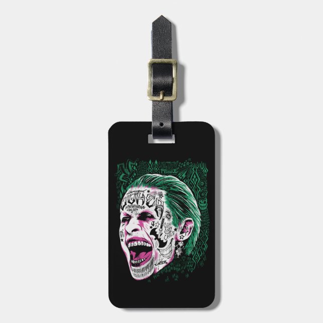 Suicide Squad | Laugher Joker Head Sketch Bagagebricka (Vertikal Framsida)