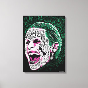 Suicide Squad   Laugher Joker Head Sketch Canvastryck