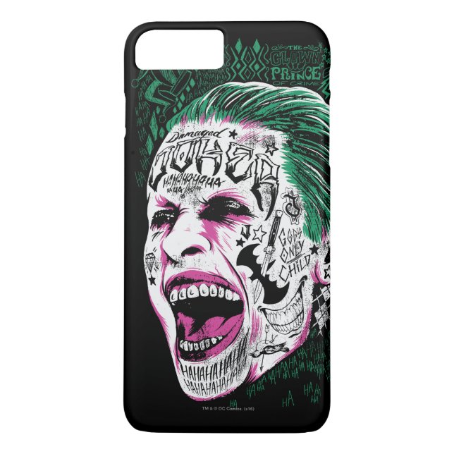 Suicide Squad | Laugher Joker Head Sketch Case-Mate iPhone Skal (Baksida)