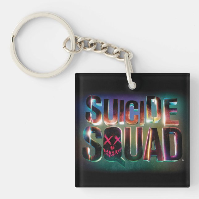 Suicide Squad | Logotyp för färgglöd (Framsidan)