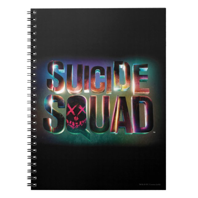 Suicide Squad | Logotyp för färgglöd Anteckningsbok (Framsidan)