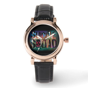 Suicide Squad Logotyp för färgglöd Armbandsur