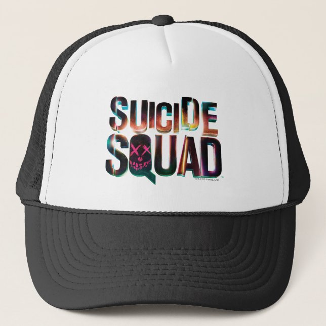 Suicide Squad | Logotyp för färgglöd Keps (Framsida)