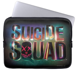 Suicide Squad Logotyp för färgglöd Laptop Sleeve