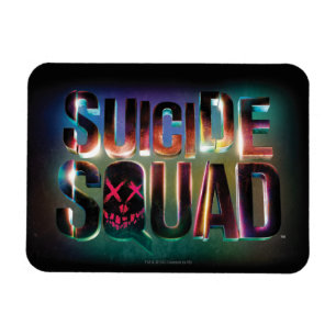 Suicide Squad Logotyp för färgglöd Magnet