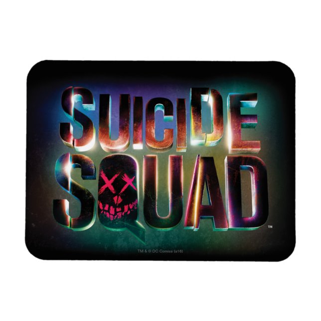 Suicide Squad | Logotyp för färgglöd Magnet (Horisontell)