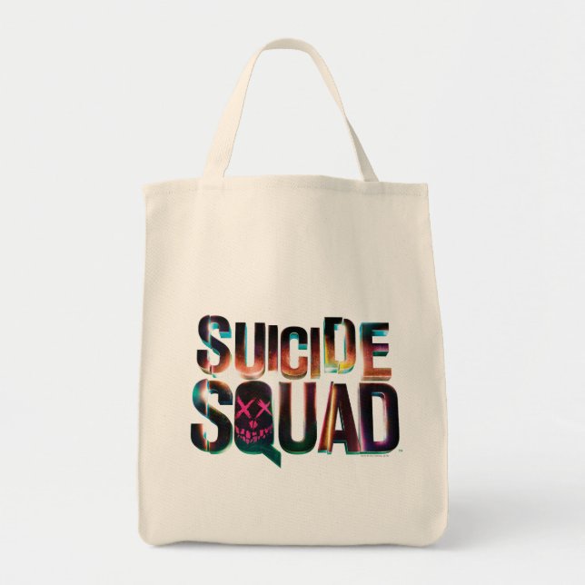 Suicide Squad | Logotyp för färgglöd Tygkasse (Framsidan)