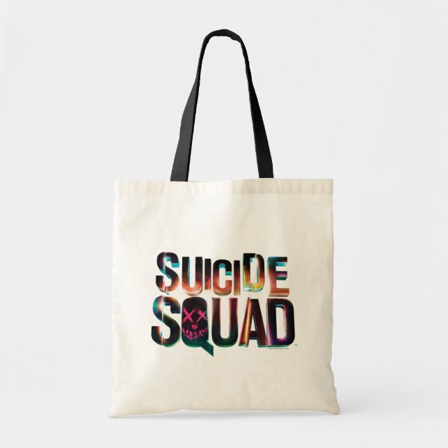Suicide Squad | Logotyp för färgglöd Tygkasse (Framsidan)