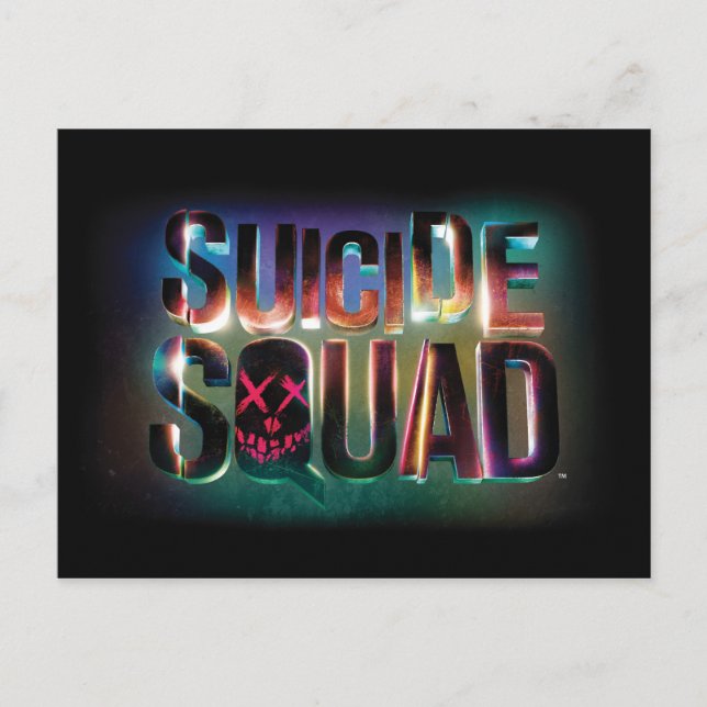 Suicide Squad | Logotyp för färgglöd Vykort (Framsida)