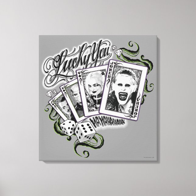 Suicide Squad | "Lucky You"-kort Canvastryck (Framsida)