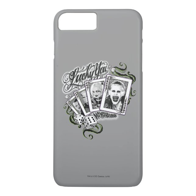 Suicide Squad | "Lucky You"-kort Case-Mate iPhone Skal (Baksida)