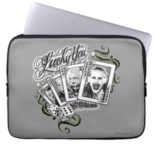 Suicide Squad   "Lucky You"-kort Laptop Fodral