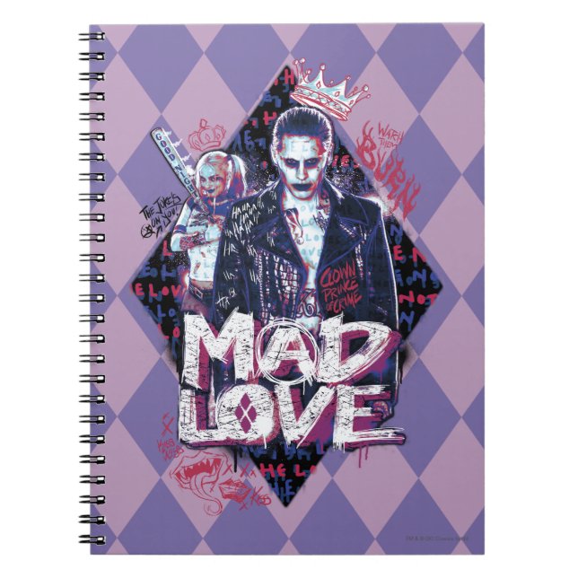 Suicide Squad | Mad Kärlek Anteckningsbok Med Spiral (Framsidan)