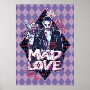 Suicide Squad Mad Kärlek Poster