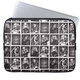 Suicide Squad Mönster i årsboken Laptop Sleeve