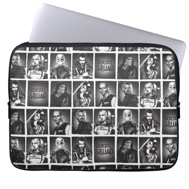 Suicide Squad | Mönster i årsboken Laptop Sleeve (Framsidan)