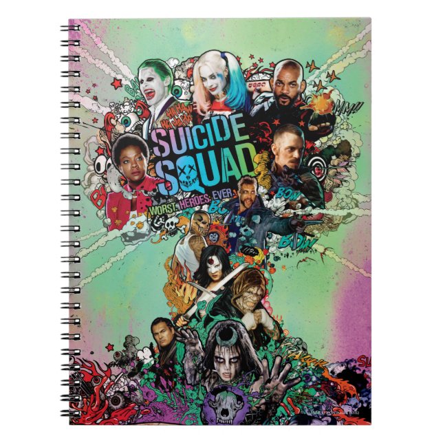 Suicide Squad | Mushroom Cloud Explosion Anteckningsbok Med Spiral (Framsidan)