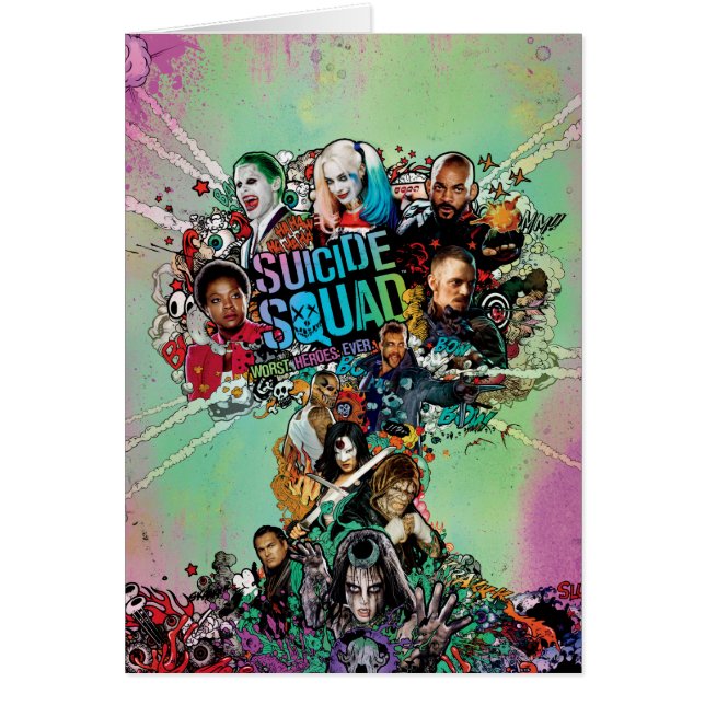 Suicide Squad | Mushroom Cloud Explosion Hälsningskort (Framsidan)