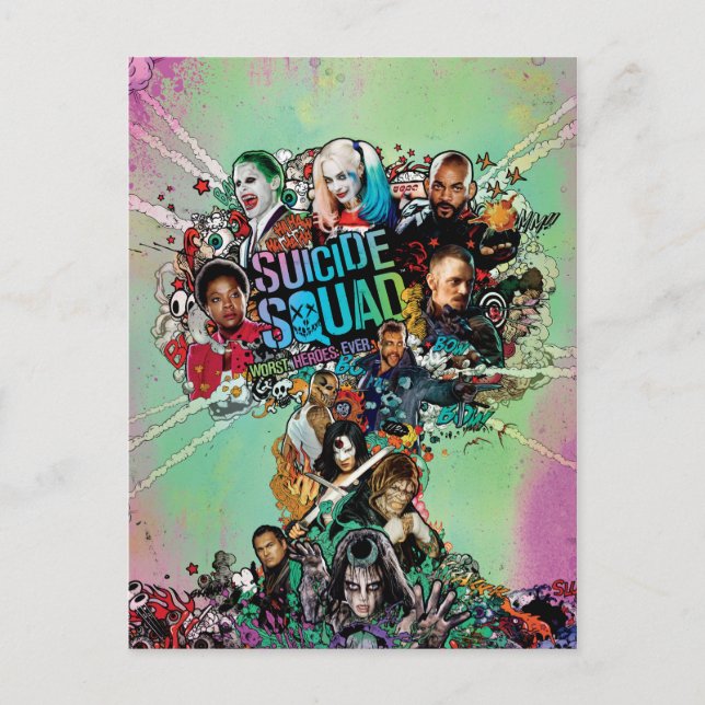 Suicide Squad | Mushroom Cloud Explosion Vykort (Framsida)