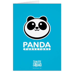 Suicide Squad   Panda Purveyers Logotyp Hälsningskort