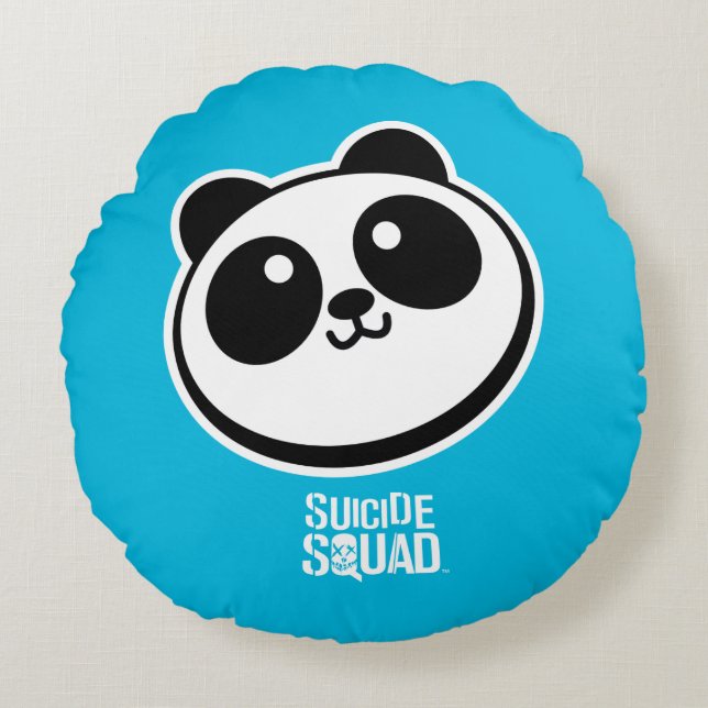 Suicide Squad | Panda Purveyers Logotyp Rund Kudde (Framsidan)