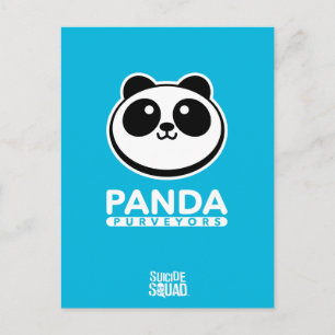 Suicide Squad Panda Purveyers Logotyp Vykort