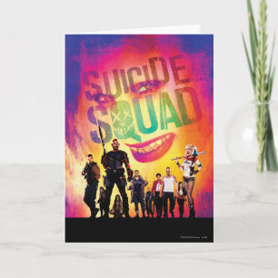 Suicide Squad Poster av Joker- och Squad-Orange Kort
