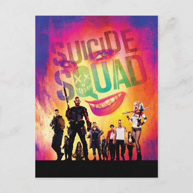 Suicide Squad | Poster av Joker- och Squad-Orange Vykort (Framsida)