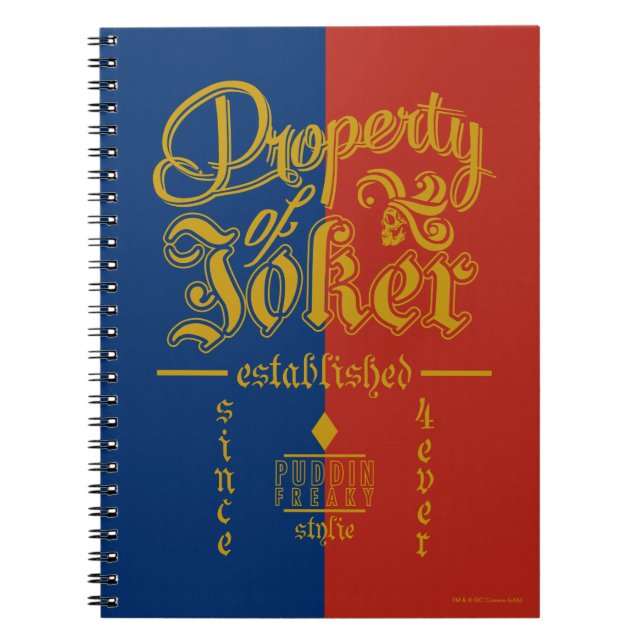 Suicide Squad | Puddin Freaky Anteckningsbok (Framsidan)