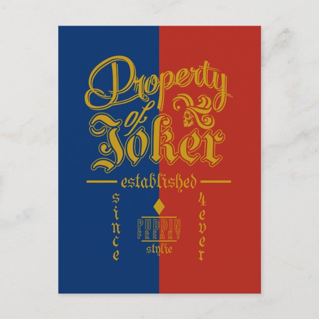 Suicide Squad | Puddin Freaky Vykort (Framsida)