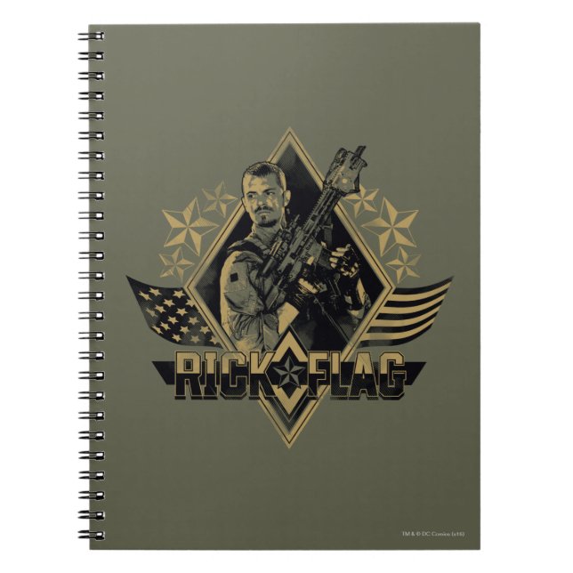 Suicide Squad | Rick Flagga Badge Anteckningsbok (Framsidan)