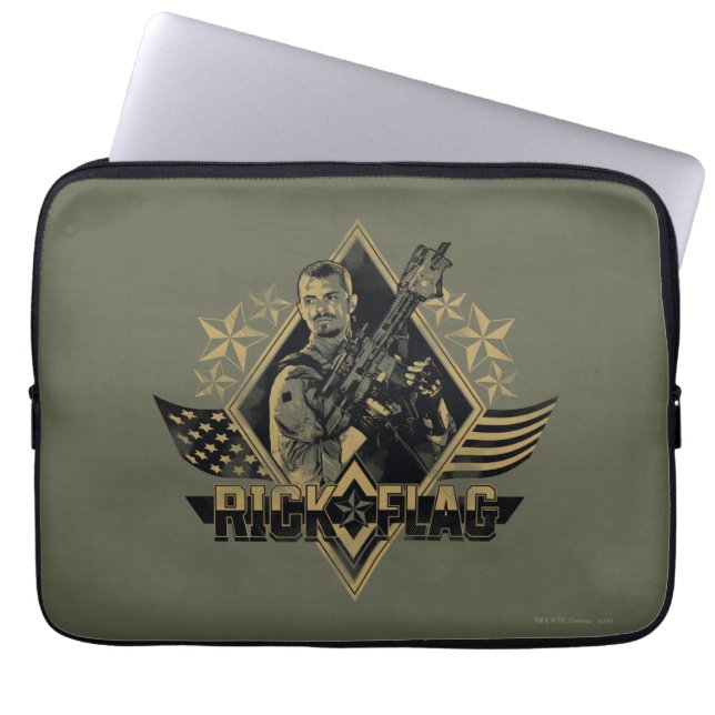 Suicide Squad | Rick Flagga Badge Laptop Sleeve (Framsidan)