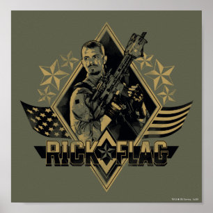 Suicide Squad   Rick Flagga Badge Poster