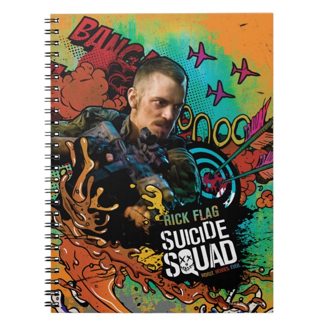 Suicide Squad | Rick Flagga Character Graffiti Anteckningsbok (Framsidan)